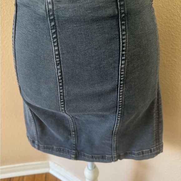 Free People Blue Denim Mini Skirt - Picture 2 of 4